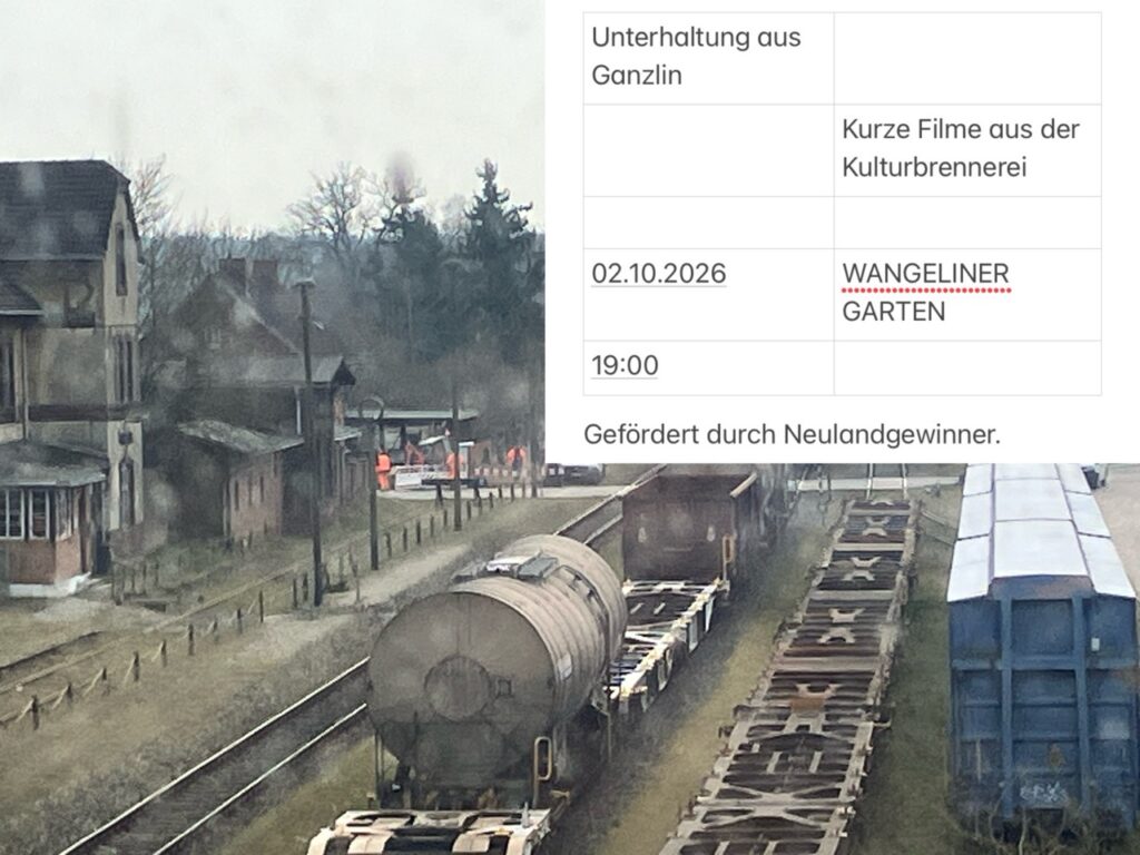 Die Kulturbrennerei lädt zur Kurzfilmschau in den Wangeliner Garten ein